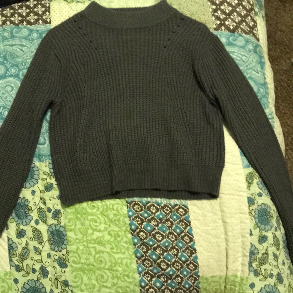 Crop Long Sleeve Sweater